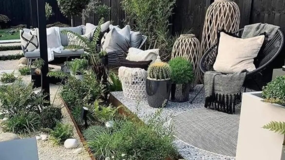 Decor ideas for simple home gardens / exterior design.