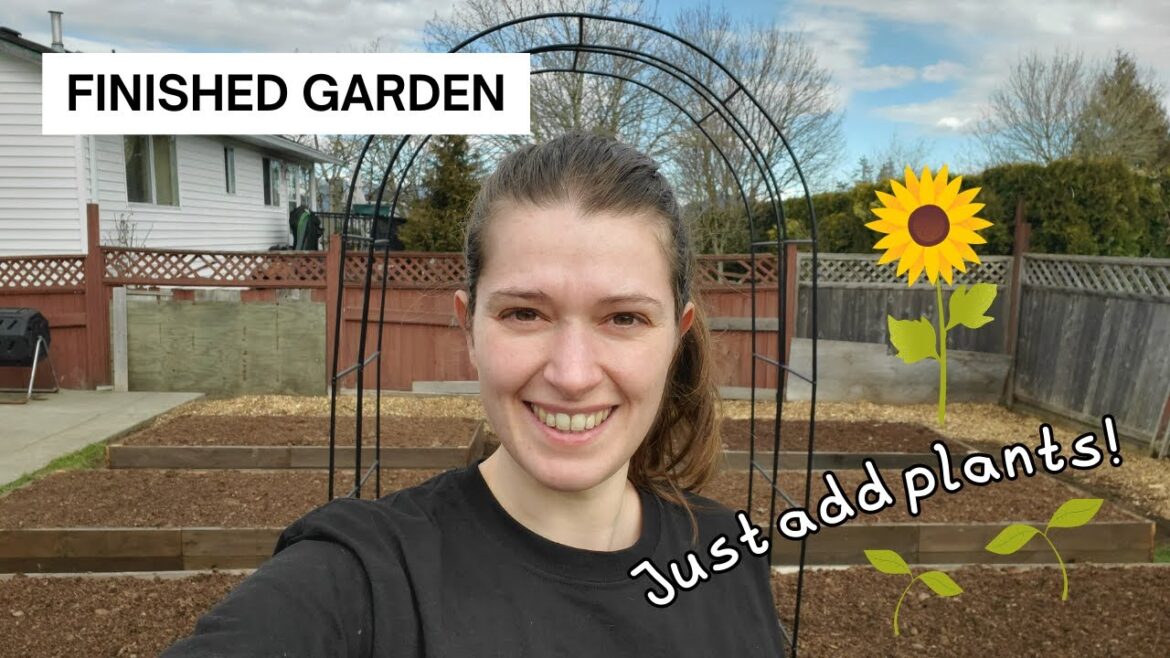 I finished building the backyard veggie garden! I finished building the backyard veggie garden!