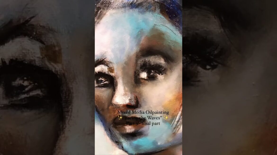 Facing the Waves   The process of the painting part 3!There is something special about this process