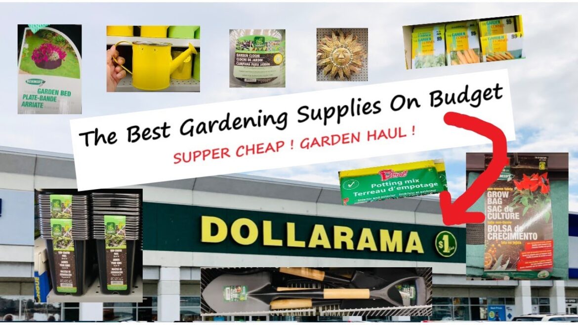 Awesome Gardening Supplies from the Dollar Store ( $1 )  #dollarama #deals #garden