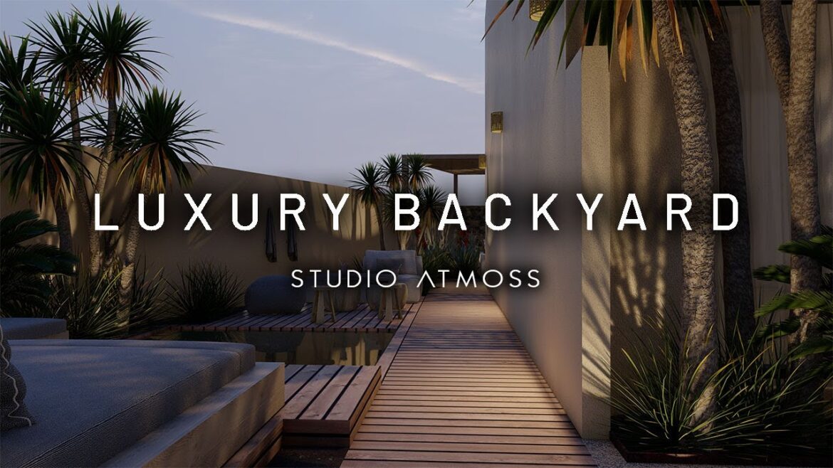 LUXURY BACKYARD 🇫🇷 / 3D PROJECT #3d #garden #design LUXURY BACKYARD 🇫🇷 / 3D PROJECT #3d #garden #design
