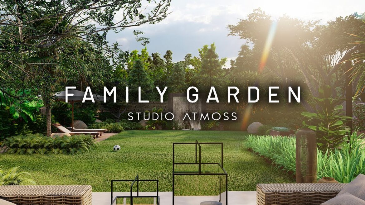 FAMILY GARDEN CREATION 🇫🇷 / 3D PROJECT #3d #garden #design #landscape #French #architecture