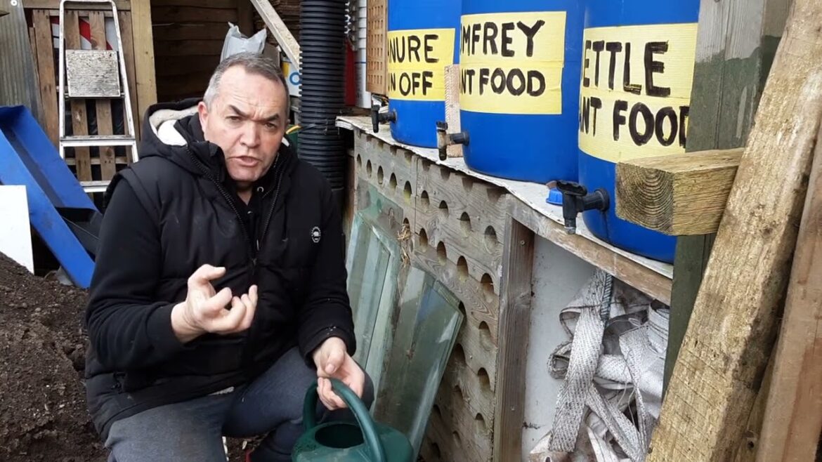 Free Liquid Home Made Plant Foods 🌻 Nettle Bed Preparation 🌻Hyecho 36v Cordless Grass Trimmer Update