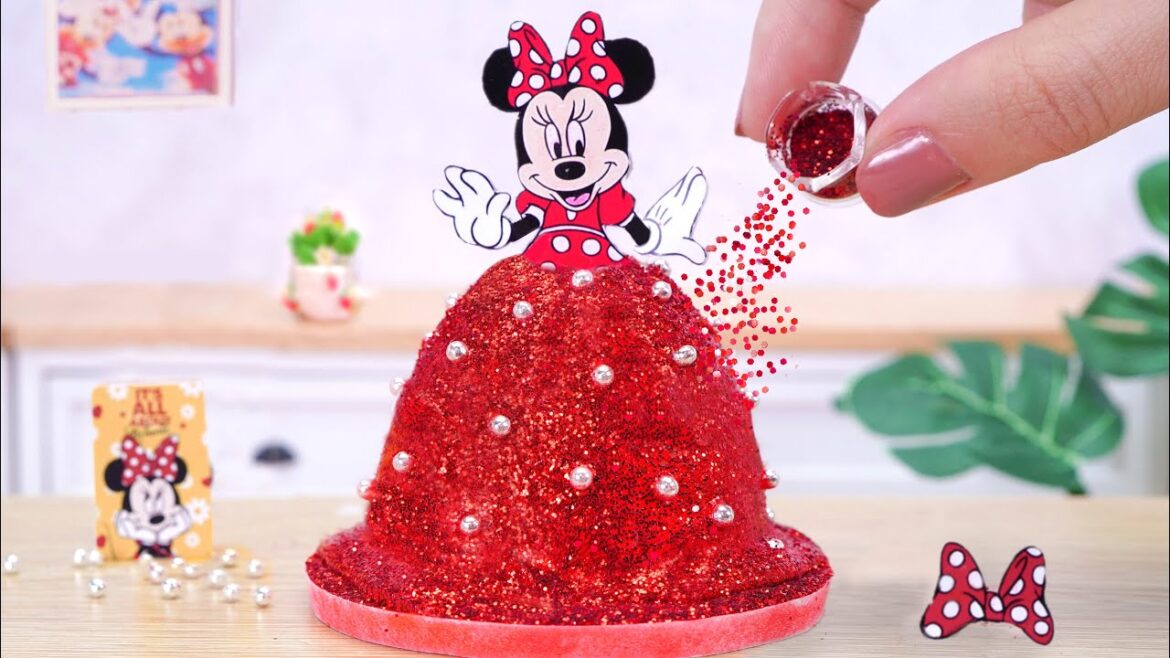 🍰 Can’t Stop Watching Miniature Pull Me Up Minnie Cake | Best Tsunami Cake By Mini Cakes