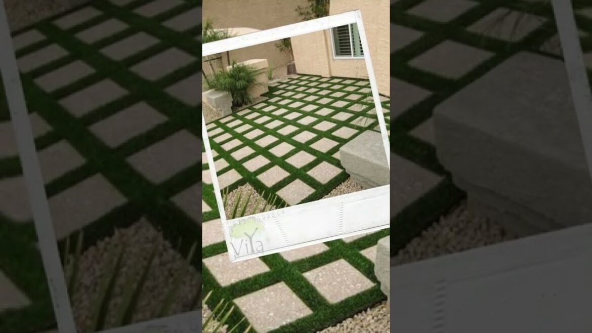 Paving Stones | Landscaping Ideas | Stones and Grass landscaping #shorts Paving Stones | Landscaping Ideas | Stones and Grass landscaping #shorts