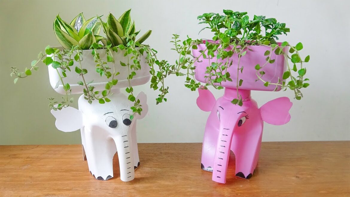 Amazing Ideas, Make Beautiful Plant Pots From Discarded Plastic Bottles Amazing Ideas, Make Beautiful Plant Pots From Discarded Plastic Bottles