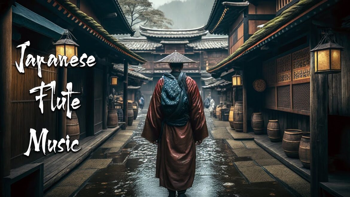 Japanese Flute in an Ancient Village on a Rainy Day - Music For Soothing, Healing, Meditation