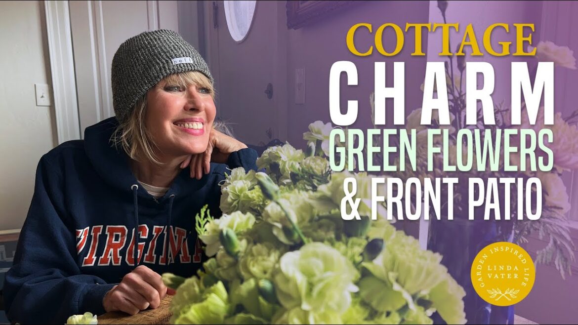 Cottage Charm Green Flowers and Front Patio