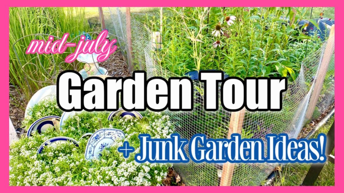 PORCH & GARDEN TOUR! ++ DIY Junk Garden Ideas! PORCH & GARDEN TOUR! ++ DIY Junk Garden Ideas!