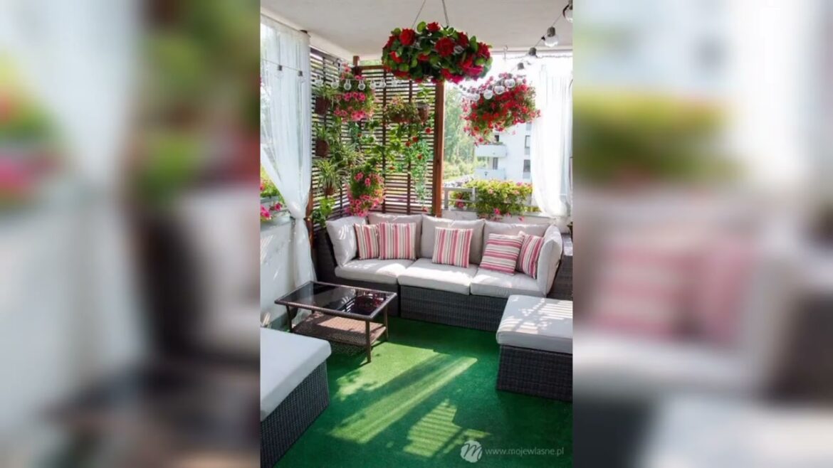 Modern Small balcony garden/narrow balcony decor ideas