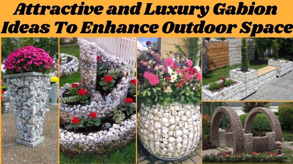 Diy Rock landscaping ideas💡💡 💡 Attractive and Practical Gabion Ideas To Enhance Outdoor Space