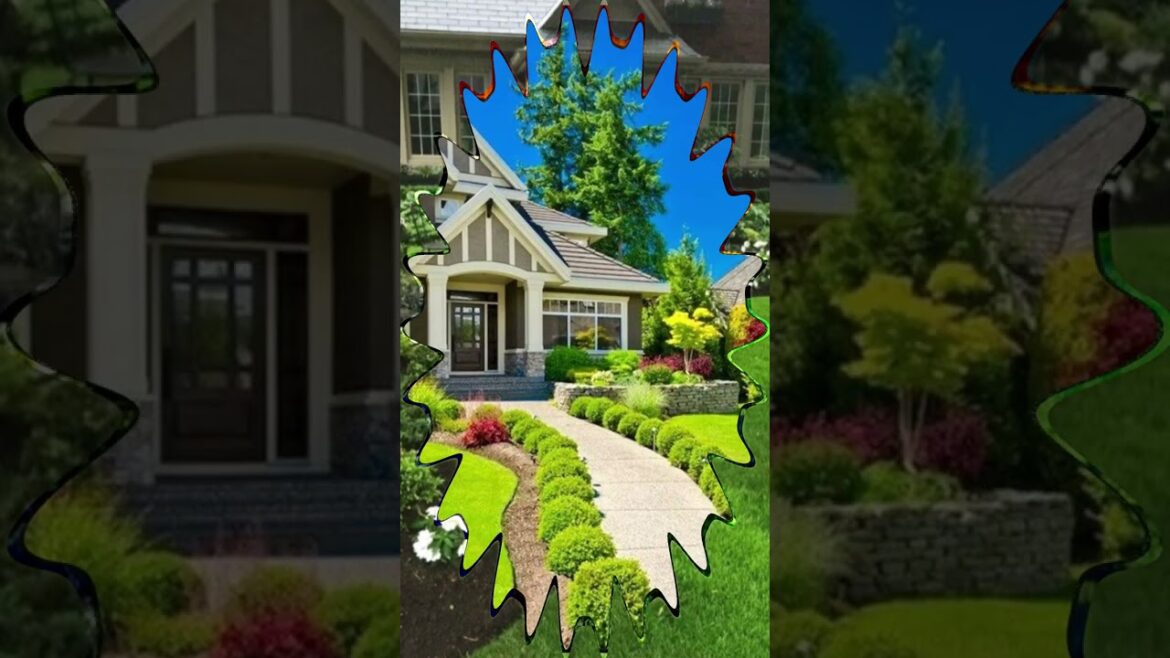 Small Front Yard Landscaping #shorts #viral