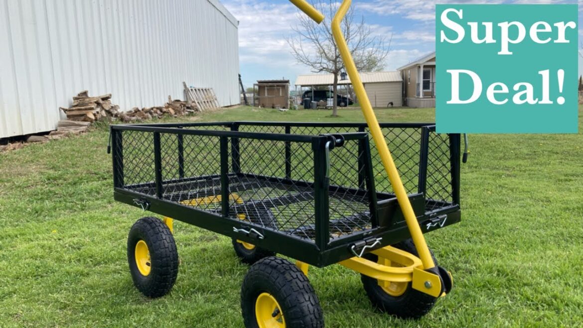 Cost Efficient Garden Cart Review! Great value #VEVOR