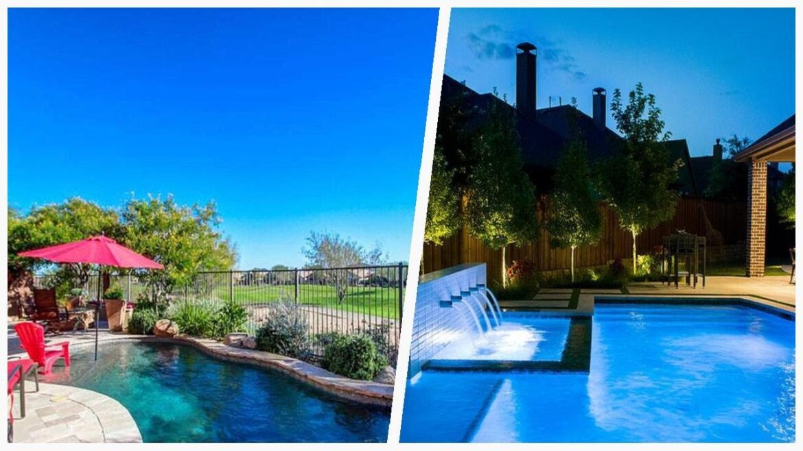 75 Eclectic Blue Pool Design Ideas You’ll Love ➤ 75 Eclectic Blue Pool Design Ideas You'll Love ➤