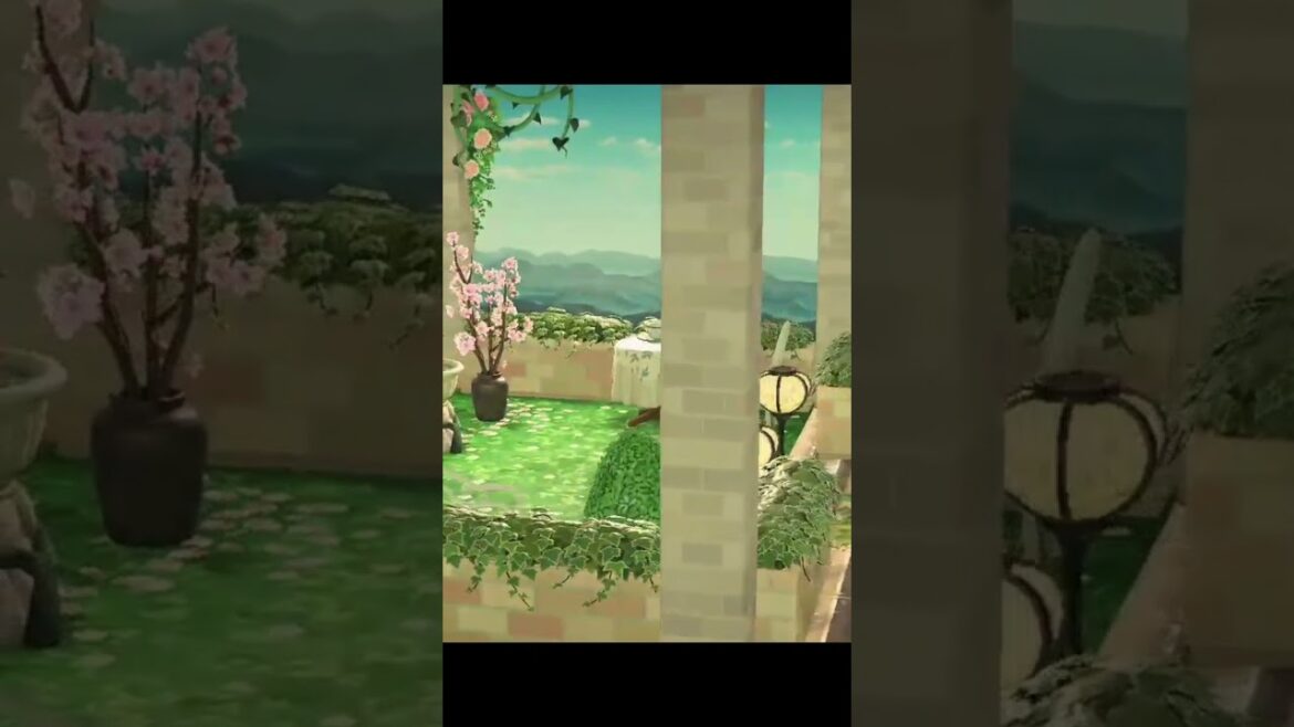 Dream Cottagecore Patio Garden Design ￼🌻#gaming #animalcrossing #nintendo