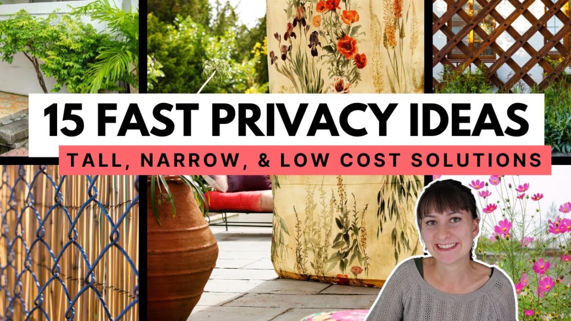 Creative Ways to Add Privacy  🪴 Landscape design strategies for instantly private backyards