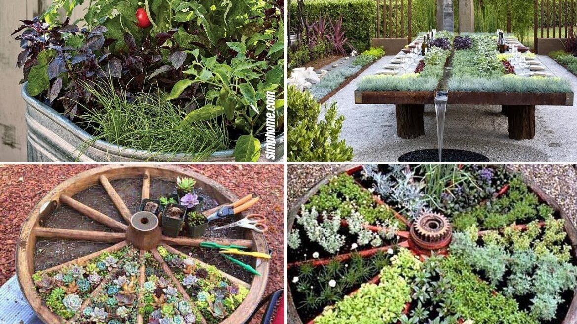 10 Unique and Unusual DIY Vegetable Garden Ideas