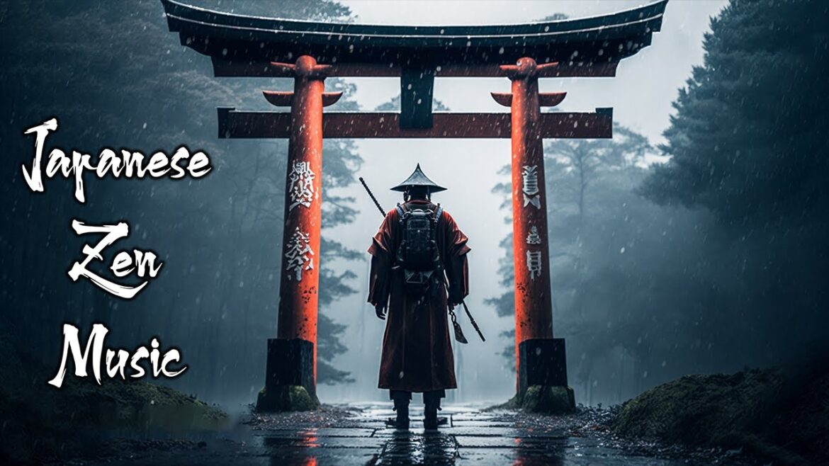 A Rainy Day at The Temple - Japanese Zen Music - Japanese Flute Music For Soothing, Meditation