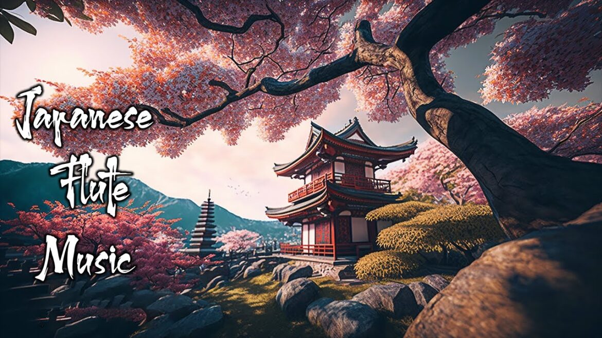 Japanese Peaceful Temple - Zen Garden with Japanese Flute Music - Meditation Music, Relaxing Music