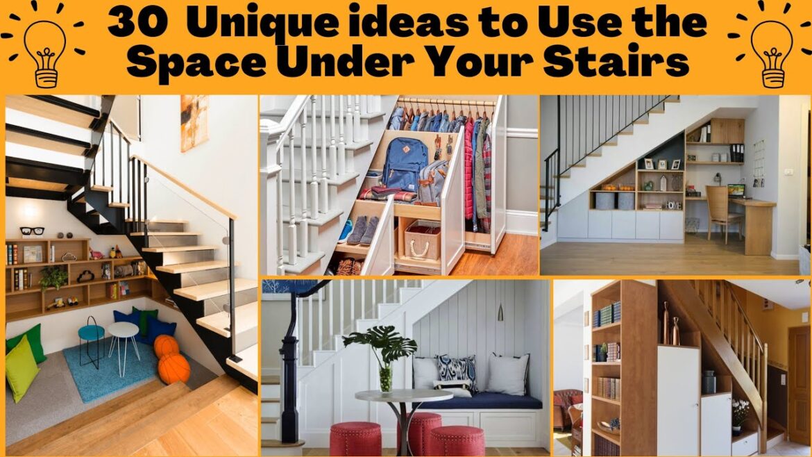 Unique ideas for Use Under stairs space| #homedecor #furnituredesign #spacesavingfurniture
