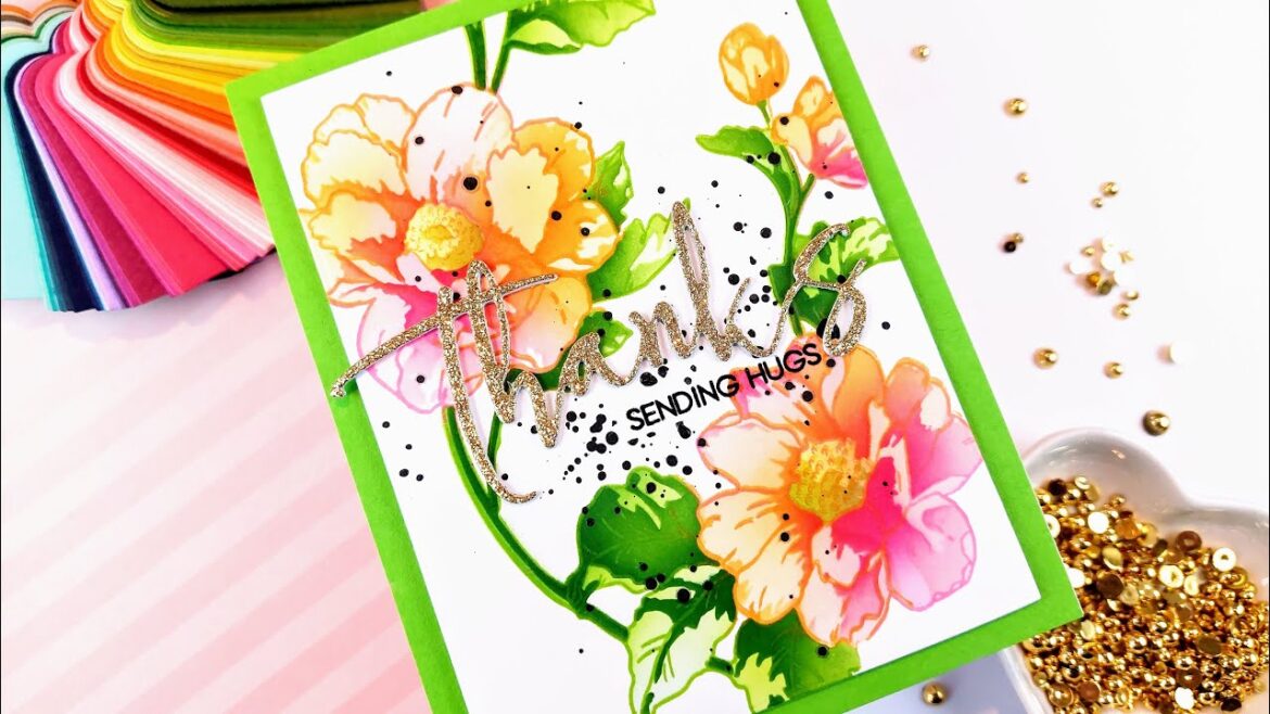 Spring Garden | Tips and Tricks For Layering Stencils