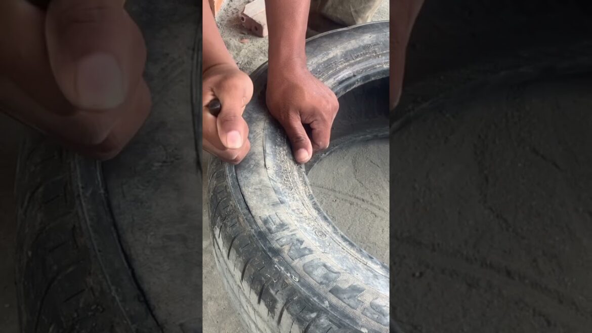 Garden Combined With Two Storey Water Tower _ Amazing Garden Design From Tire Or Brick Garden Combined With Two Storey Water Tower _ Amazing Garden Design From Tire Or Brick