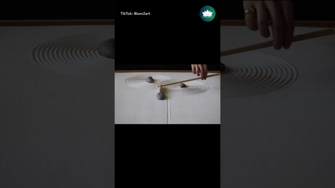 Zen Garden Pattern Exploration 1 #shorts #meditation