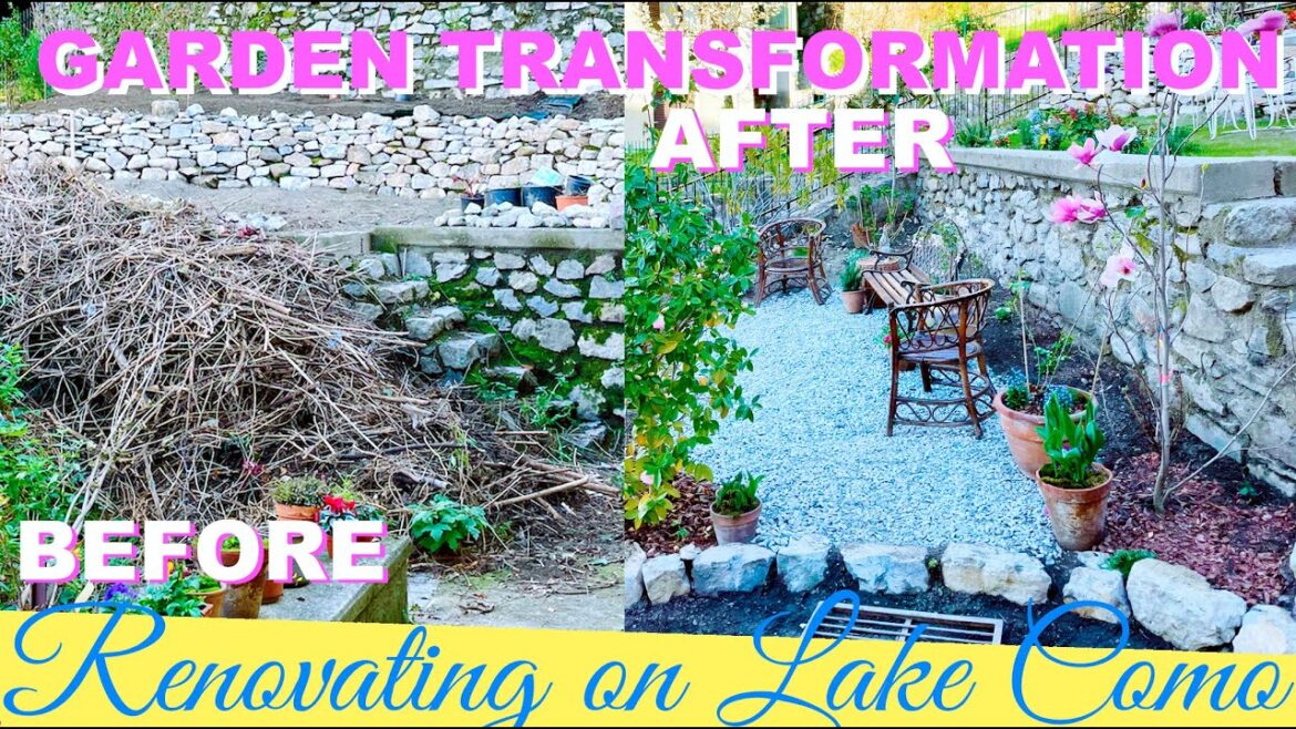 Garden transformation/Renovating an old Italian villa
