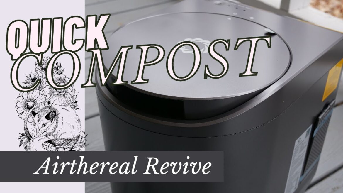 GARDEN GADGETS: ELECTRIC COMPOSTERS ARE AWESOME! // AIRTHEREAL REVIVE KITCHEN COMPOSTER REVIEW