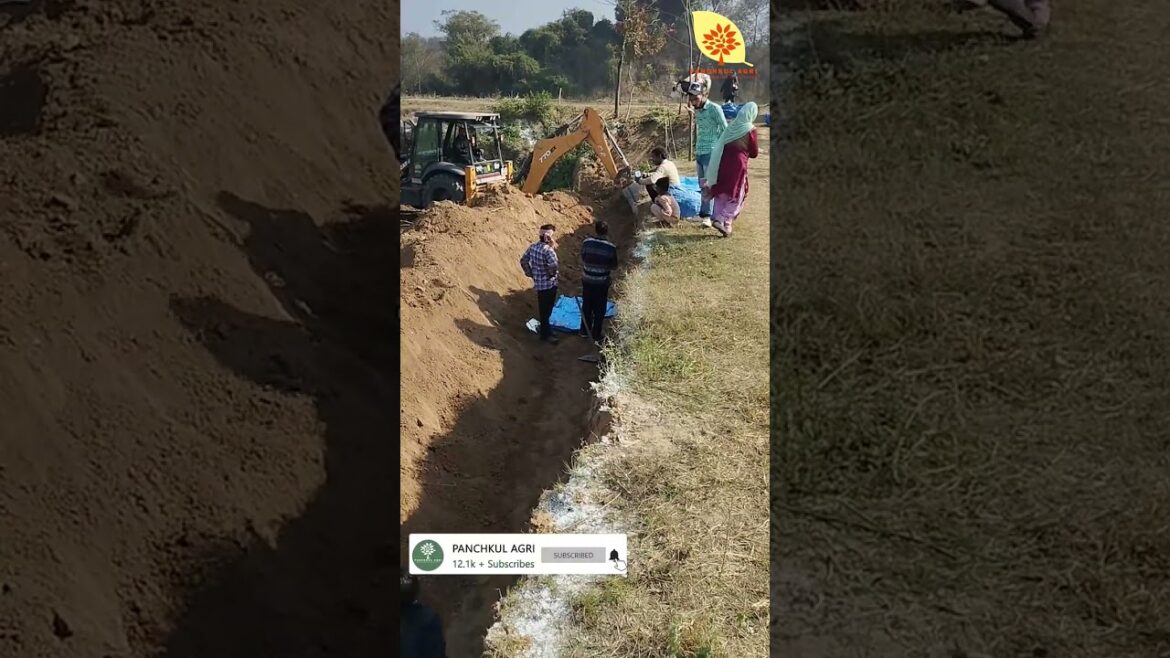 Retention wall Digging work done by JCB. #shorts #youtubeshorts #permaculture #jcb