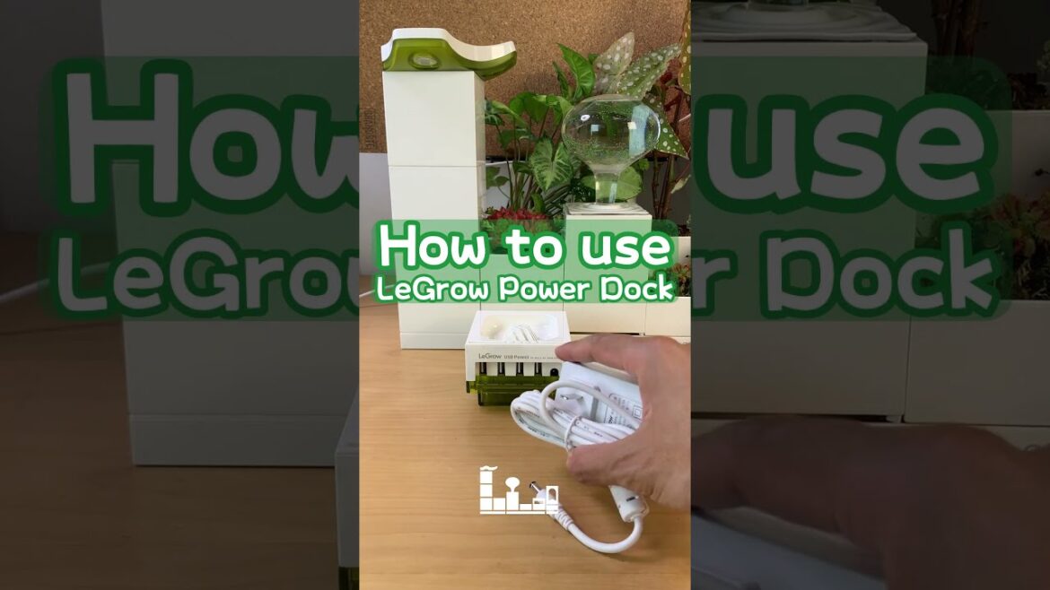 How to use LeGrow power dock？