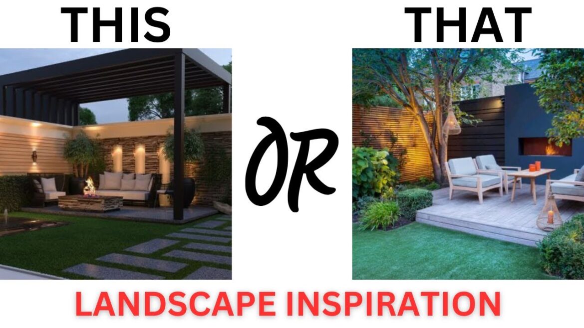 Landscape Inspo This or That! Landscape Ideas, Choose Your Favorite!!