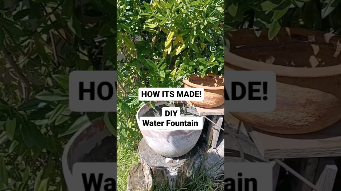 How It's Made! DIY Water Fountain #garden #farming #gardening #farmer #shorts