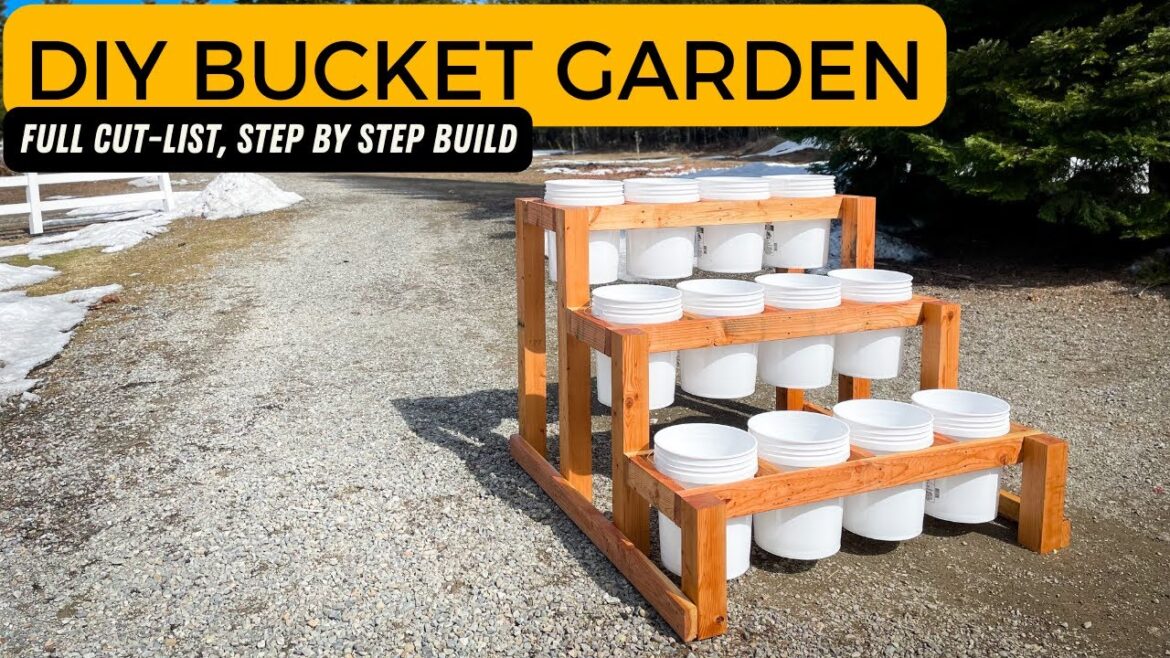 DIY 5 Gallon Bucket Garden | Full Cut-List and Step-By-Step Build