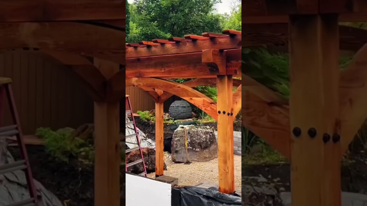 Unbelievable Transformation: Revamp Your Boring Backyard with a swim pond and pergola