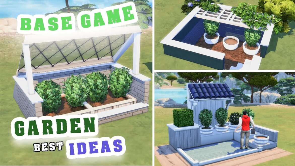 TIPS AND IDEAS for GARDEN (BASE GAME ) Sims 4 🛠✨✨ TIPS AND IDEAS for GARDEN (BASE GAME ) Sims 4 🛠✨✨