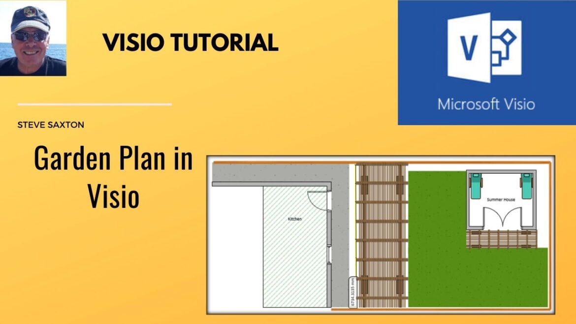 Garden Plan in Microsoft Visio.  Garden Plan