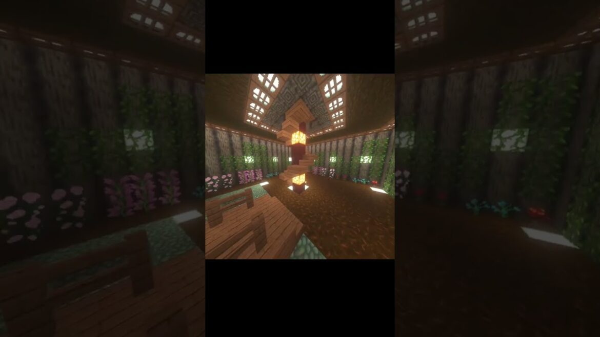 Minecraft Underground Garden Design #minecraft