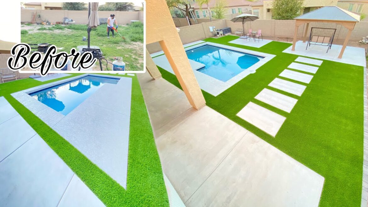 INCREDIBLE BACKYARD MAKEOVER | from start to finish