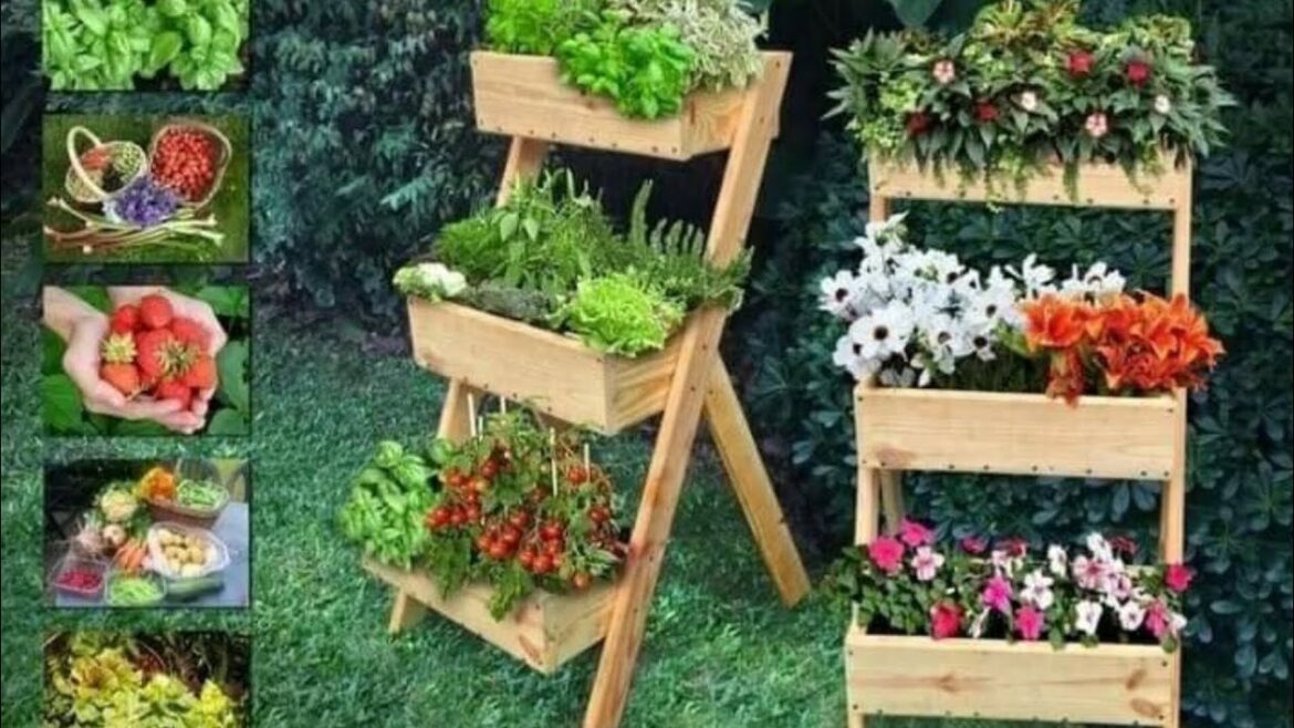 Wooden planter ideas for garden| small space garden ideas|home garden ideas