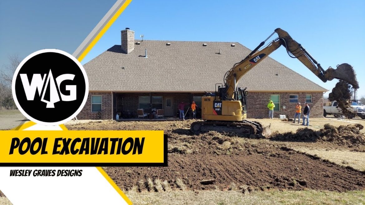 Excavation Pool Drone Dig  -  Wesley Graves Designs