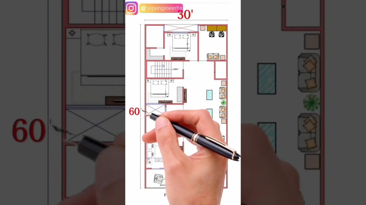 30 x 60 house plan, 30 x 60 commercial building plans #episodeno #247