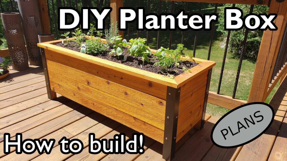 DIY Modern Outdoor Planter Box | How to Build | Plans | Woodworking