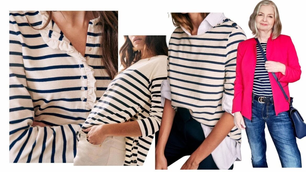 BEST Striped Breton Tops 2023     - My Over 50 Fashion Life