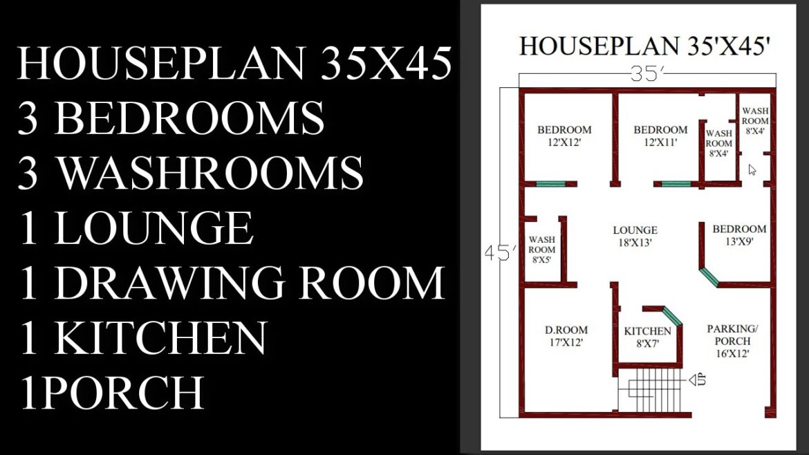 house plan 35×45||35×45 ghar ka naksha||35×45 house design|| 3bhk house plan house plan 35x45||35x45 ghar ka naksha||35x45 house design|| 3bhk house plan