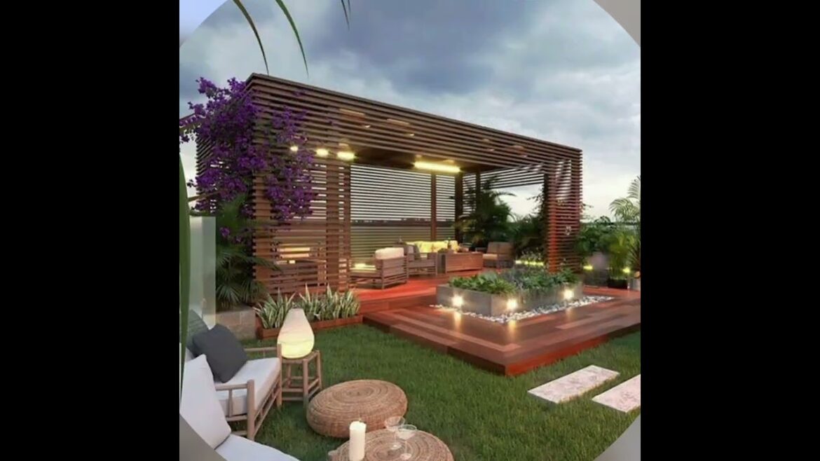 Rooftop patio design/Rooftop garden design/ April 2023