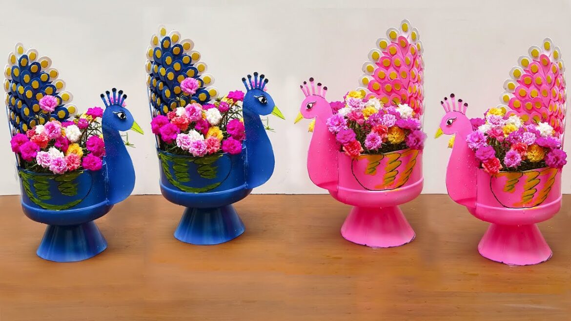 How To Make Beautiful Swan Portulaca Flower Pots From Plastic Bottles For Your Desh How To Make Beautiful Swan Portulaca Flower Pots From Plastic Bottles For Your Desh