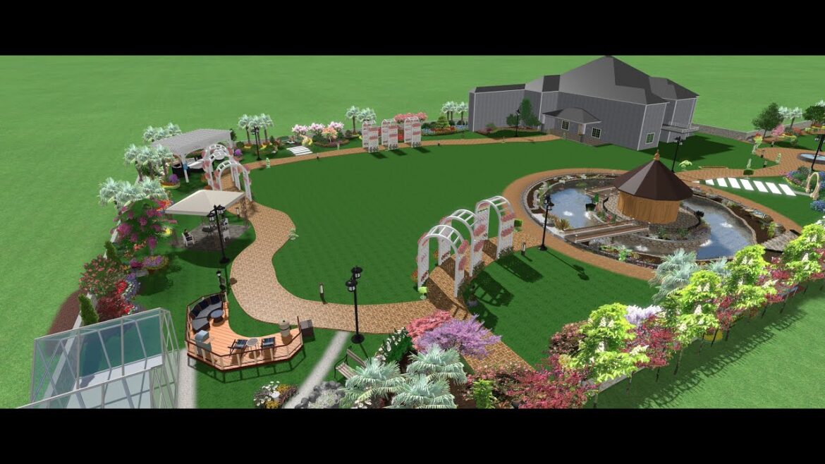 Landscape Desin Farm House In Real Time