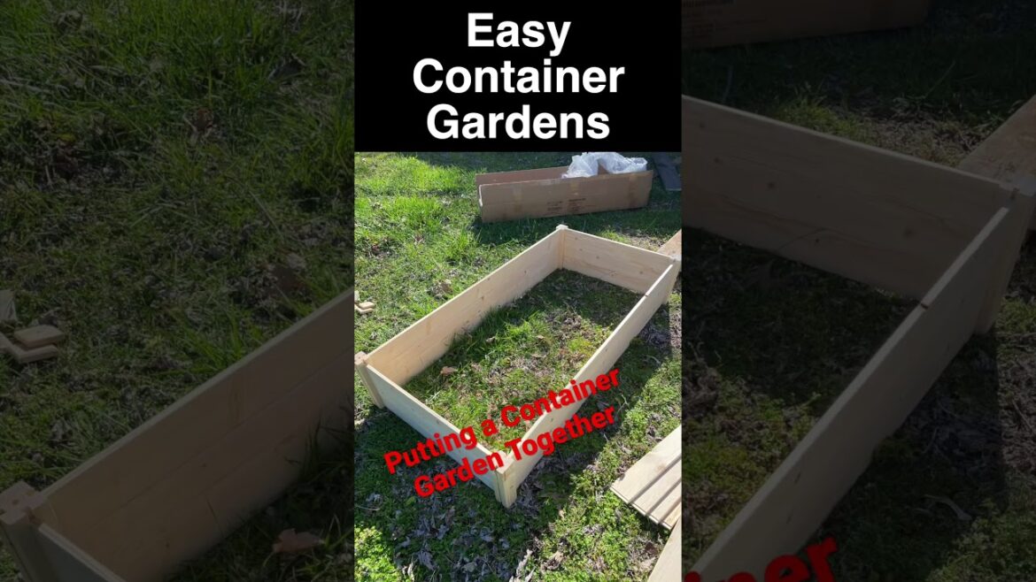 How We Built a Container Garden - The Easy Way!