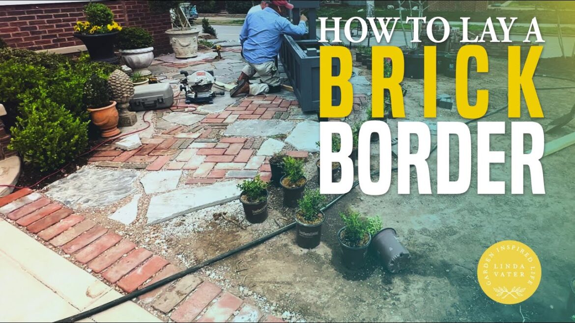 How To Lay A Brick Border and Flagstone Path